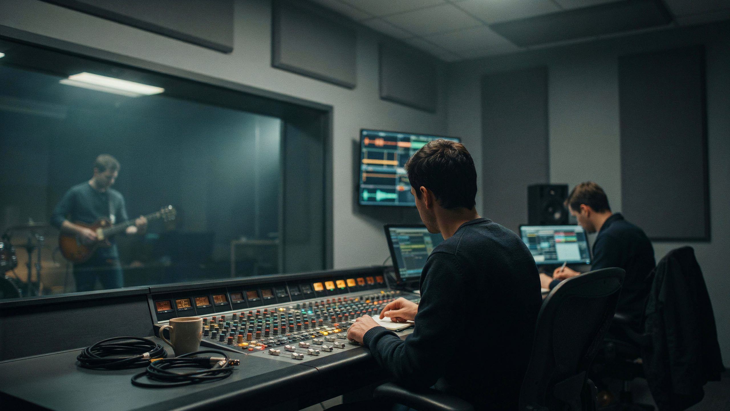 Grille de programmes mettant en évidence une session musicale nocturne