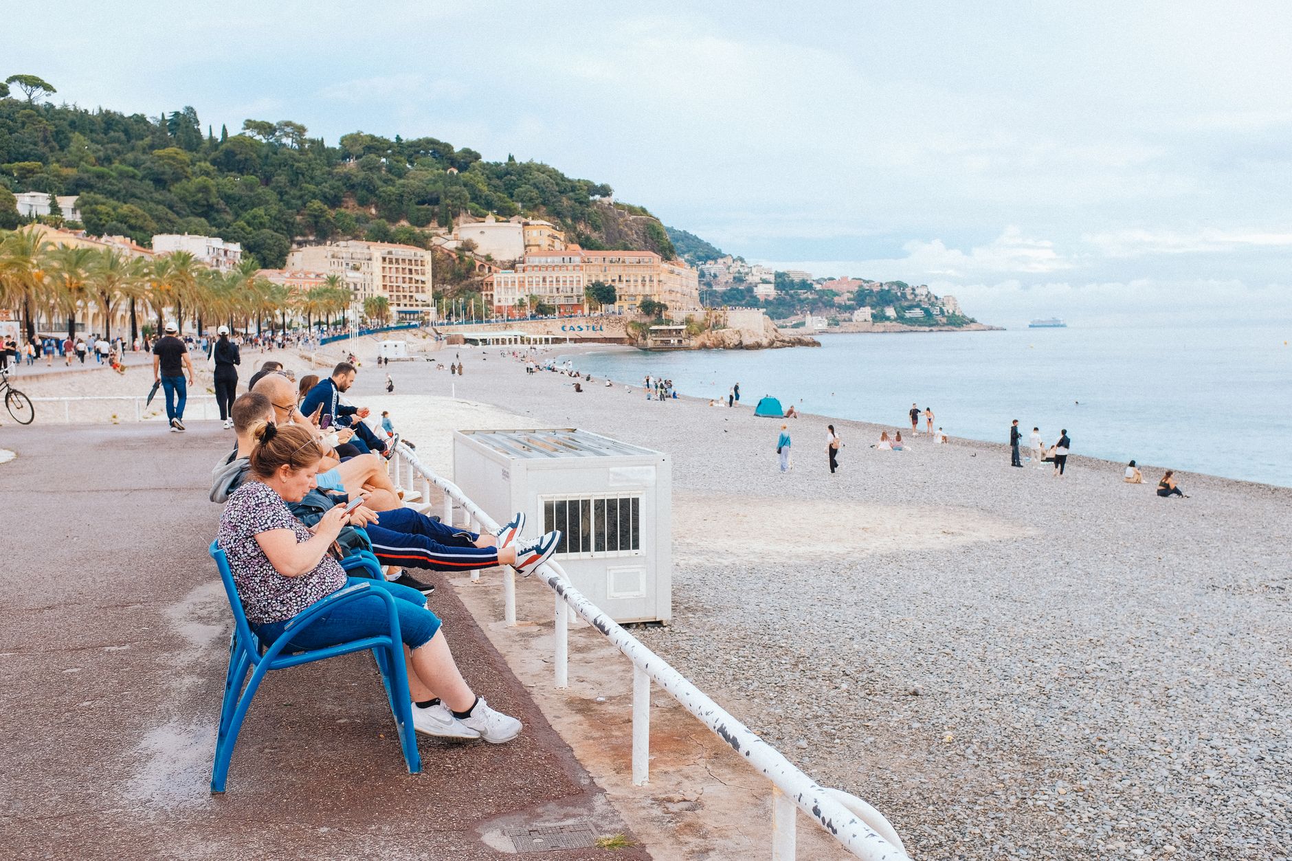 Promenade de Cannes près du Palais des festivals et de la plage